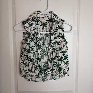 J Crew Girls Sleeveless Blouse